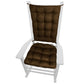 Woodlands Larston Bark Rocking Chair Cushions - Latex Foam Fill - Rustic Lodge