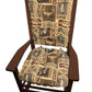 Wilderness Mountain View Rocking Chair Pads - Barnett Home Decor - Brown, Red, & Beige