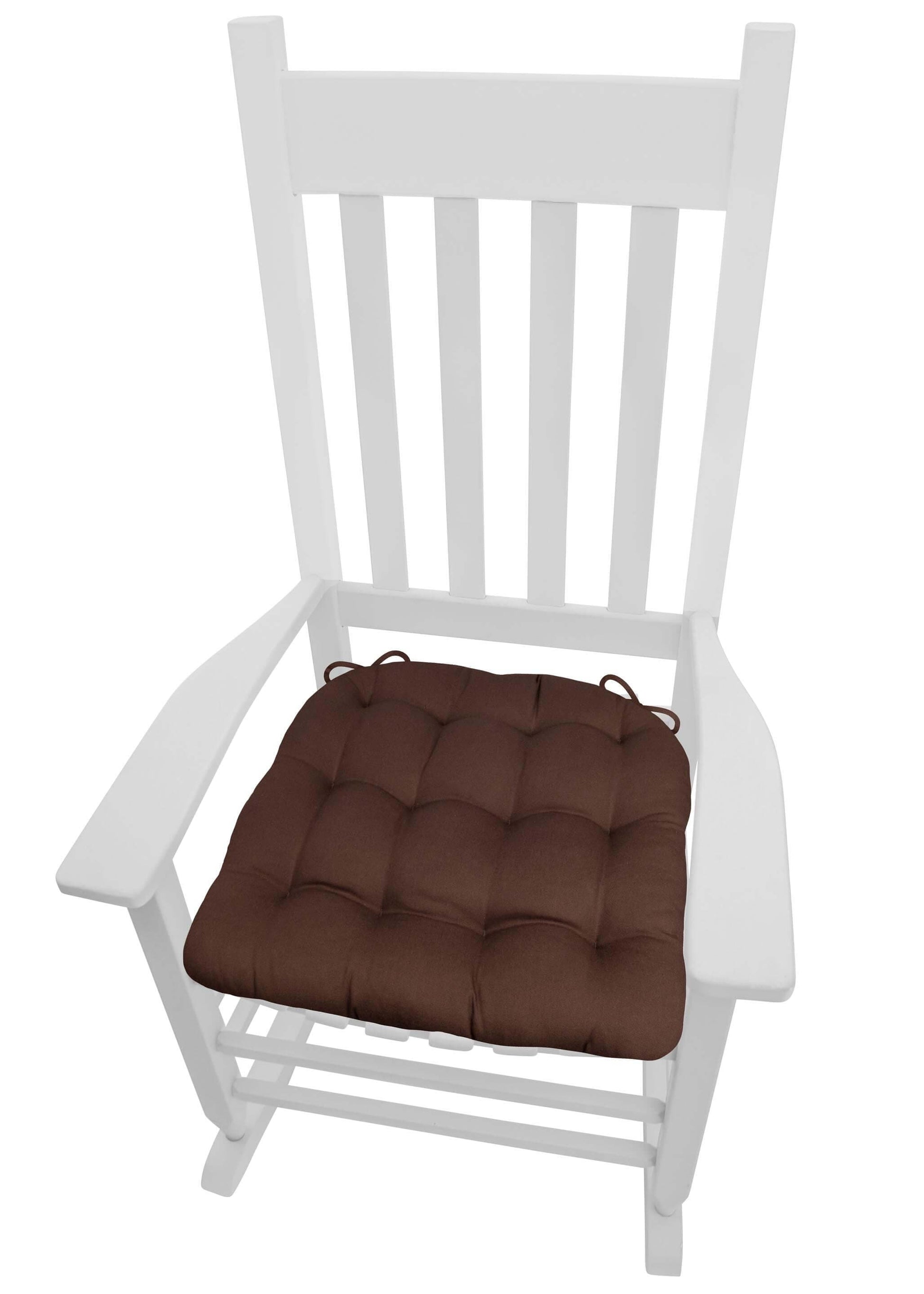 Cotton Duck XXL Rocking Chair Cushion - Barnett Home Decor - Brown