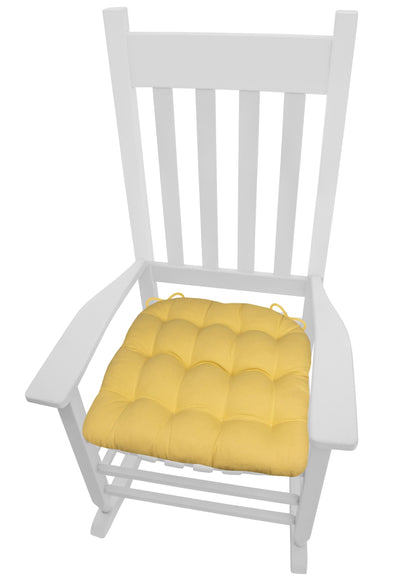 Cotton Duck XXL Rocking Chair Cushion - Barnett Home Decor - Yellow 