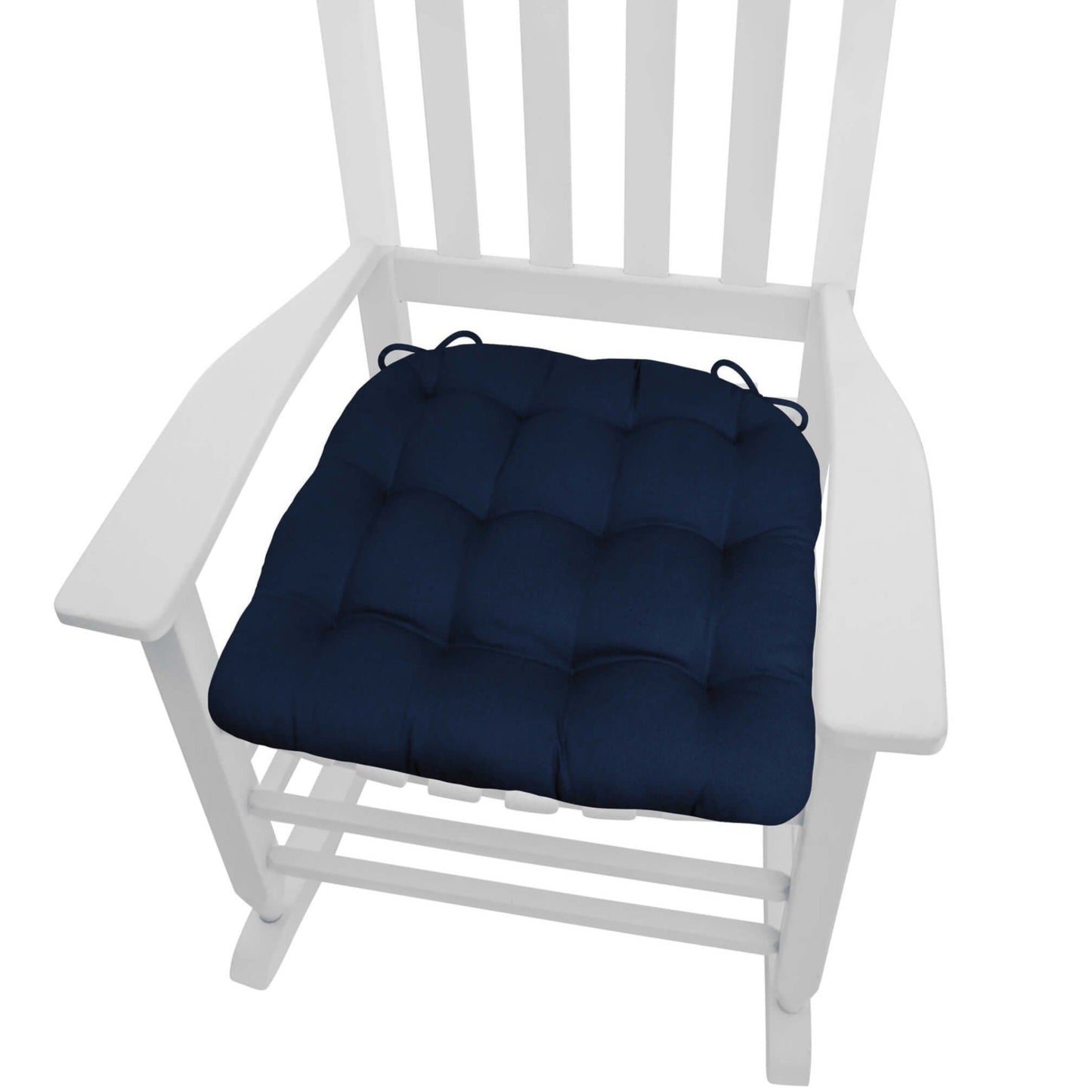 Cotton Duck XXL Rocking Chair Cushion - Barnett Home Decor - Navy Blue