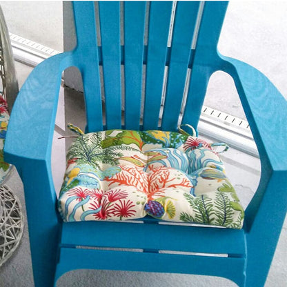 Splish Splash Wicker Chair Cushions - Adirondack Chair Cushions | Barnett Home Decor | Green, Blue, Red, & Orange | Ocean | Aquatic