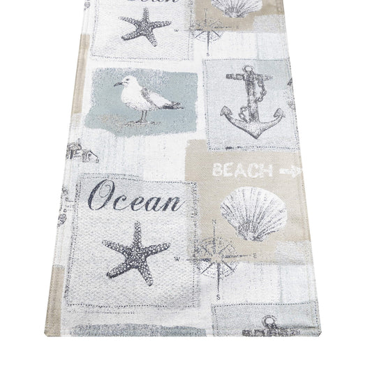 Gulls Point 72" Table Runner - Lined