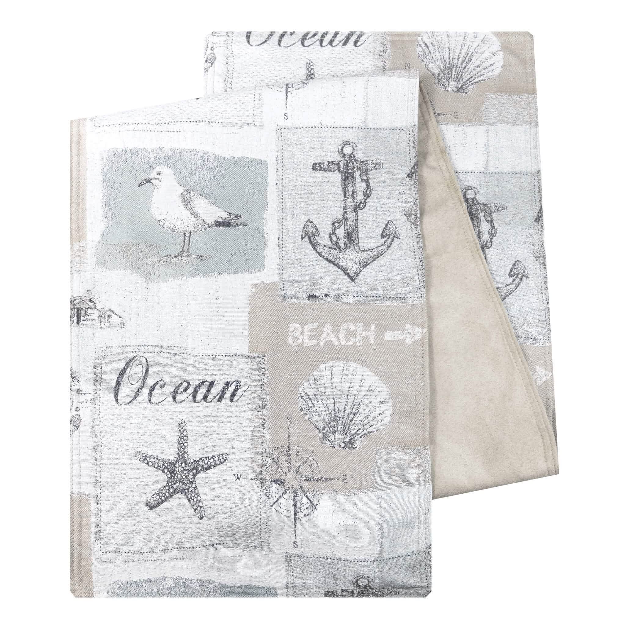 Gulls Point 72" Table Runner - Lined