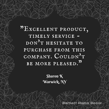 Tiffany Black Brocade Dining Chair Cushions Customer Testimonial