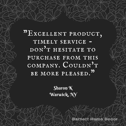 Tiffany Black Brocade Dining Chair Cushions Customer Testimonial