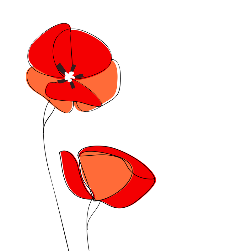 Red Poppy Printable for Memorial Day