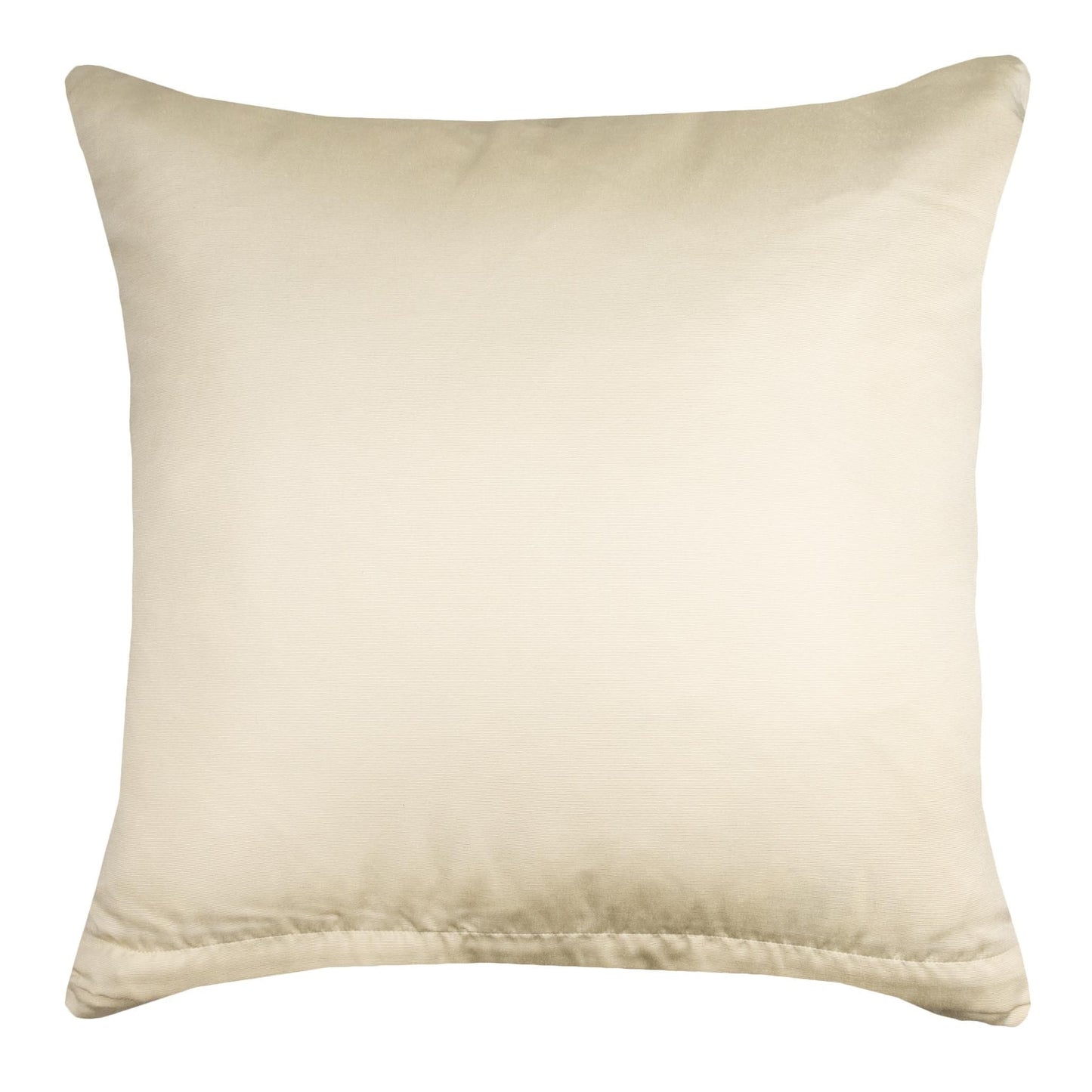 Marvelous Moonstone Feather Throw Pillow with Removable Cover - 20" Square Back View