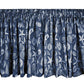 Shoreline Navy Tie-Up Valance or Tier Curtain Window Treatments - Seashells
