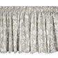 Shoreline Grey Tie-Up Valance or Tier Curtain Window Treatments - Seashells