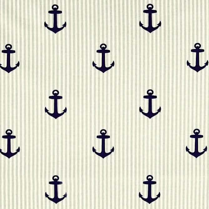 Anchors Stripe Porch Rocker Cushions - Latex Foam Fill