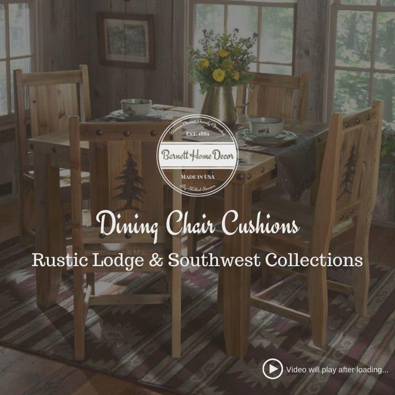 Southwest Tucson Desert Dining Chair Pad - Latex Foam Fill