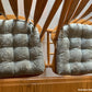 Benson Grey Dining Chair Pads - Barnett Home Decor - Grey & White
