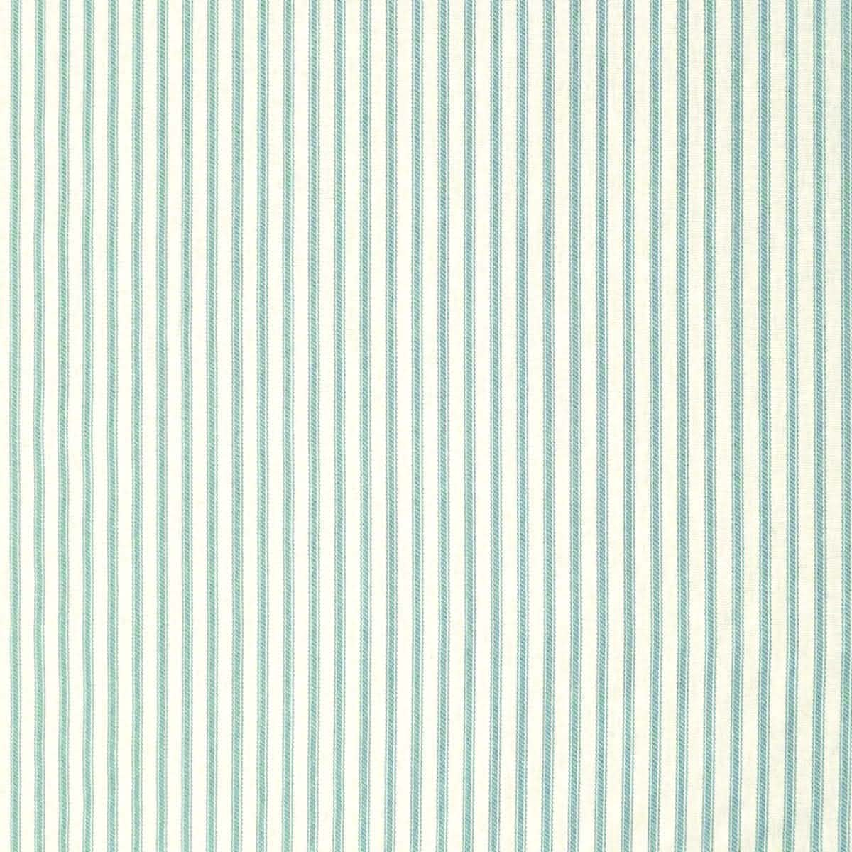 Ticking Stripe Aqua Swatch | Barnett Home Decor