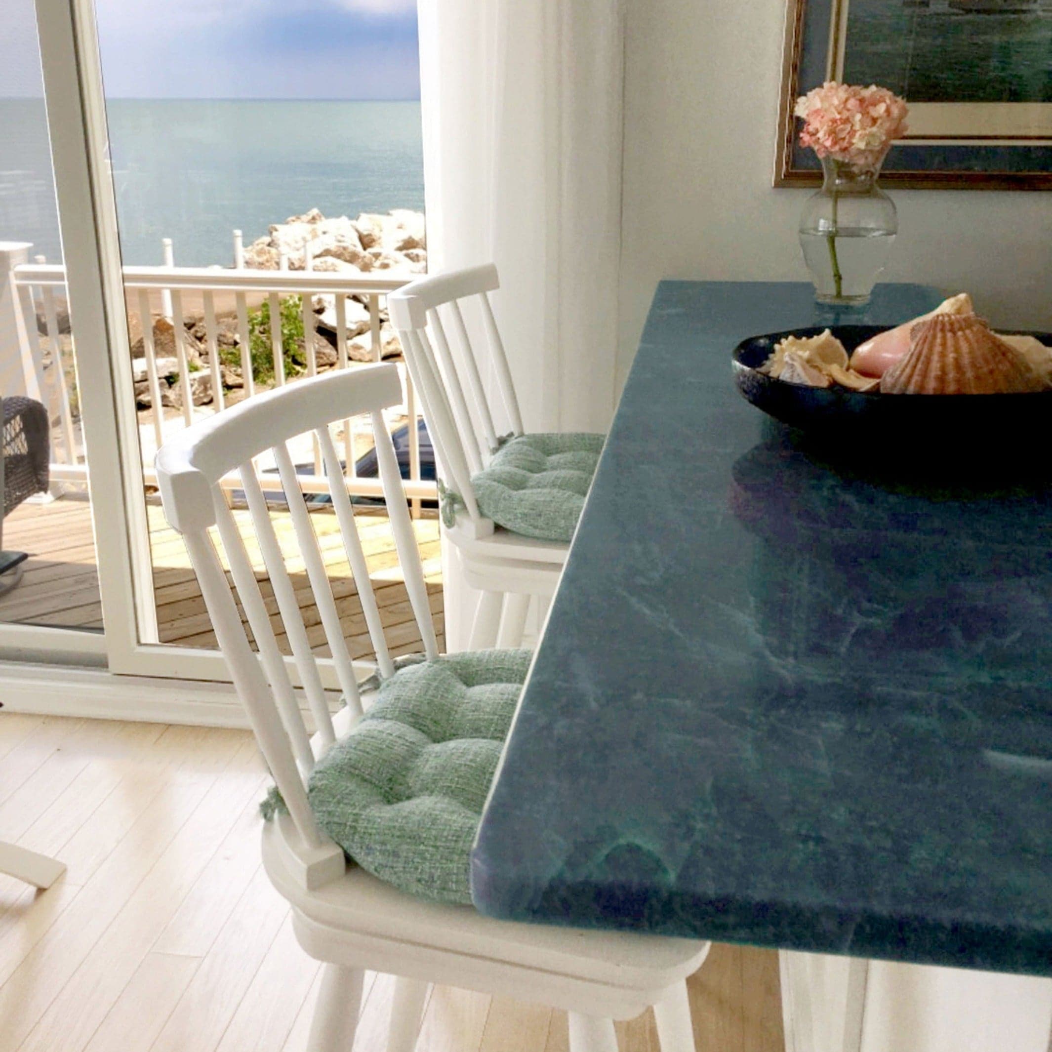 Sea green dining online chairs