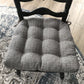 Brisbane Smoke Grey Kitchen Chair Pads - Barnett Home Decor - Metal Gray