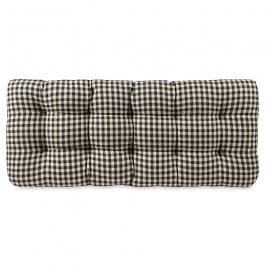 Checkers Black and Cream Bench Cushion Pad - Latex Foam Fill