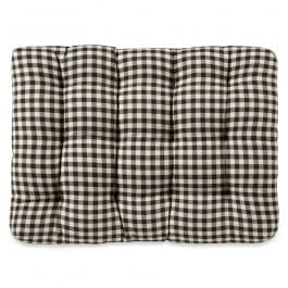 Checkers Black and Cream Bench Cushion Pad - Latex Foam Fill