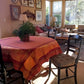 Checkers Black and Tan Plaid Dining Chair Pads - Barnett Home Decor - Black & Cream