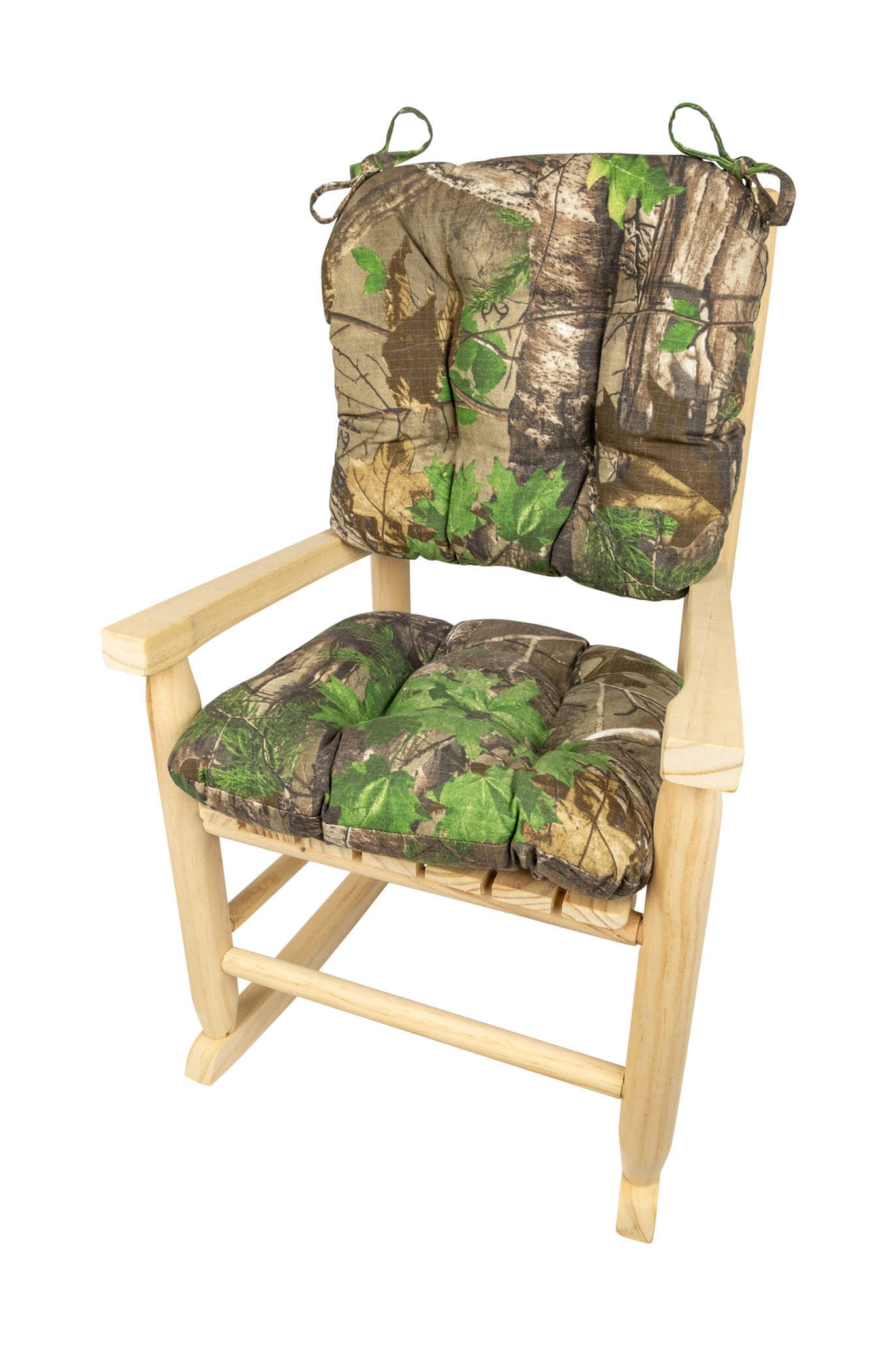 Child Rocking Chair Cushions - Realtree Xtra Green (R) Camo - Made in USA - Machine Washable