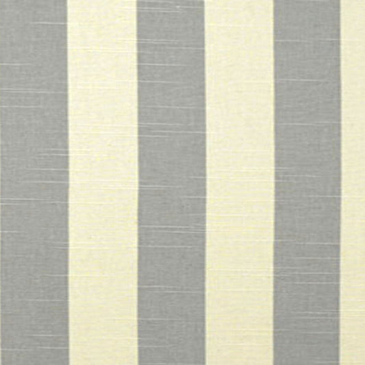 Coastal Cabana Stripe Grey Dining Chair Pad - Latex Foam Fill - Made in USA