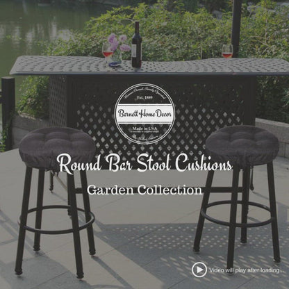 Rave Chocolate Bar Stool Cover with Cushion and Adjustable Drawstring Yoke - Indoor/Outdoor