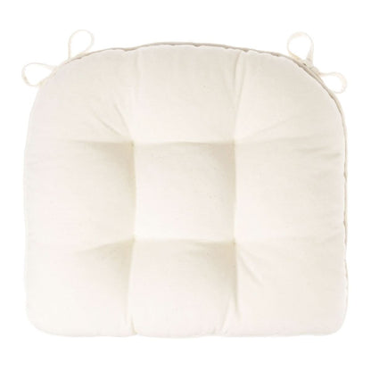 natural cotton chair cushions extra thick chair pads with ties unbleached cotton