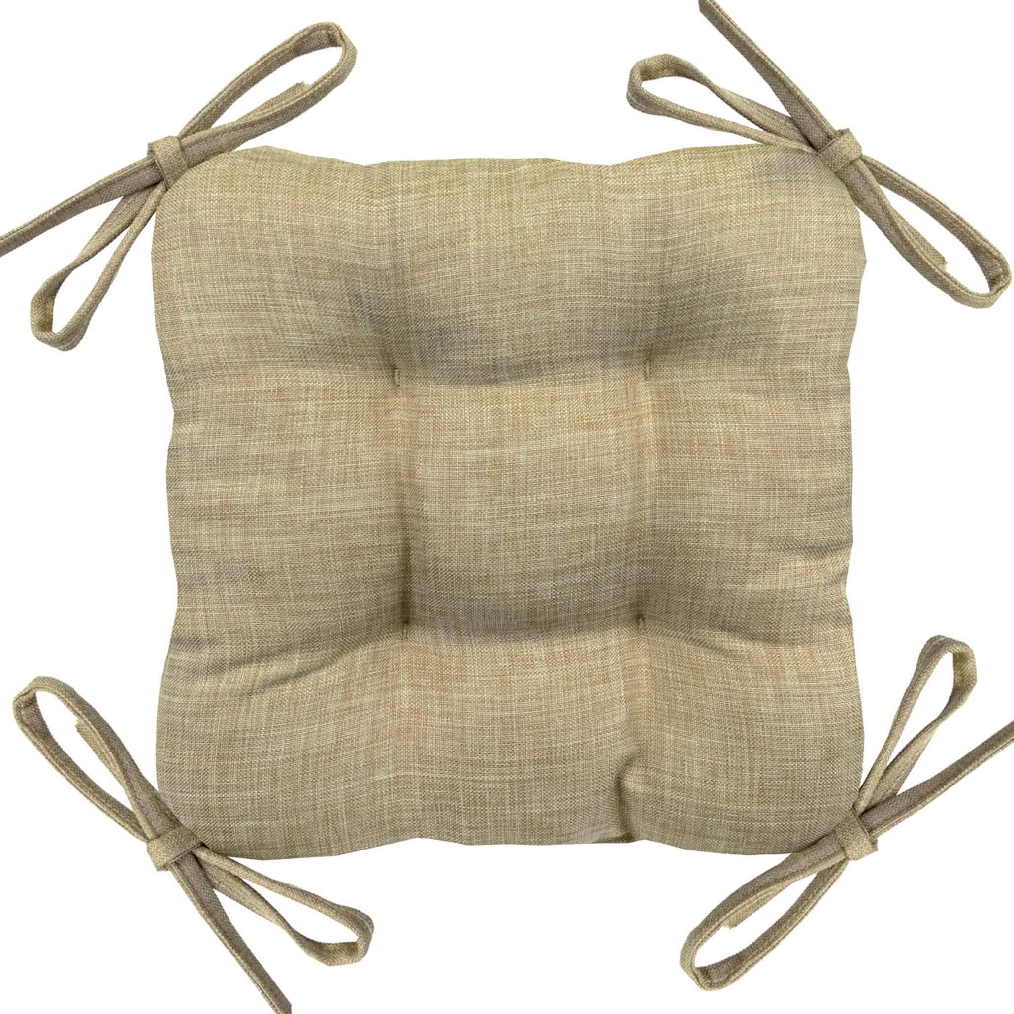 Hayden Beige Square Industrial Bar Stool Cushion - Latex Foam Fill - Barnett Home Decor 