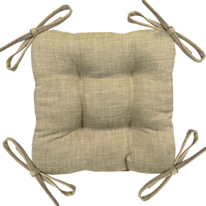 Hayden Beige Square Industrial Bar Stool Cushion - Latex Foam Fill - Barnett Home Decor 