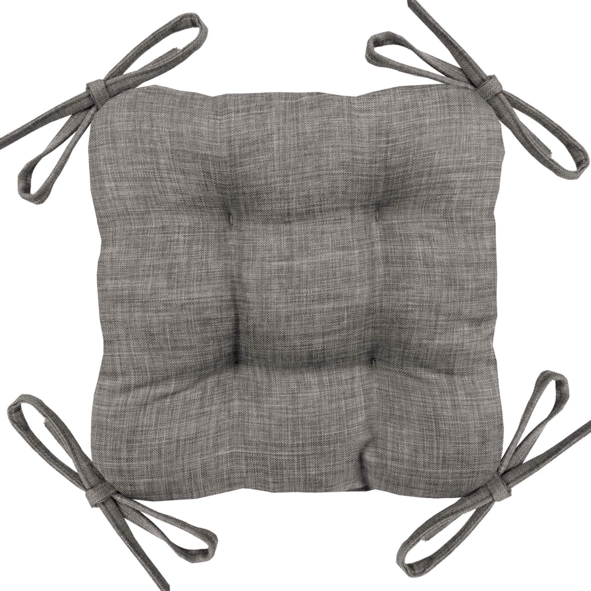 Hayden Grey Square Industrial Bar Stool Cushion - Latex Foam Fill - Barnett Home Decor 