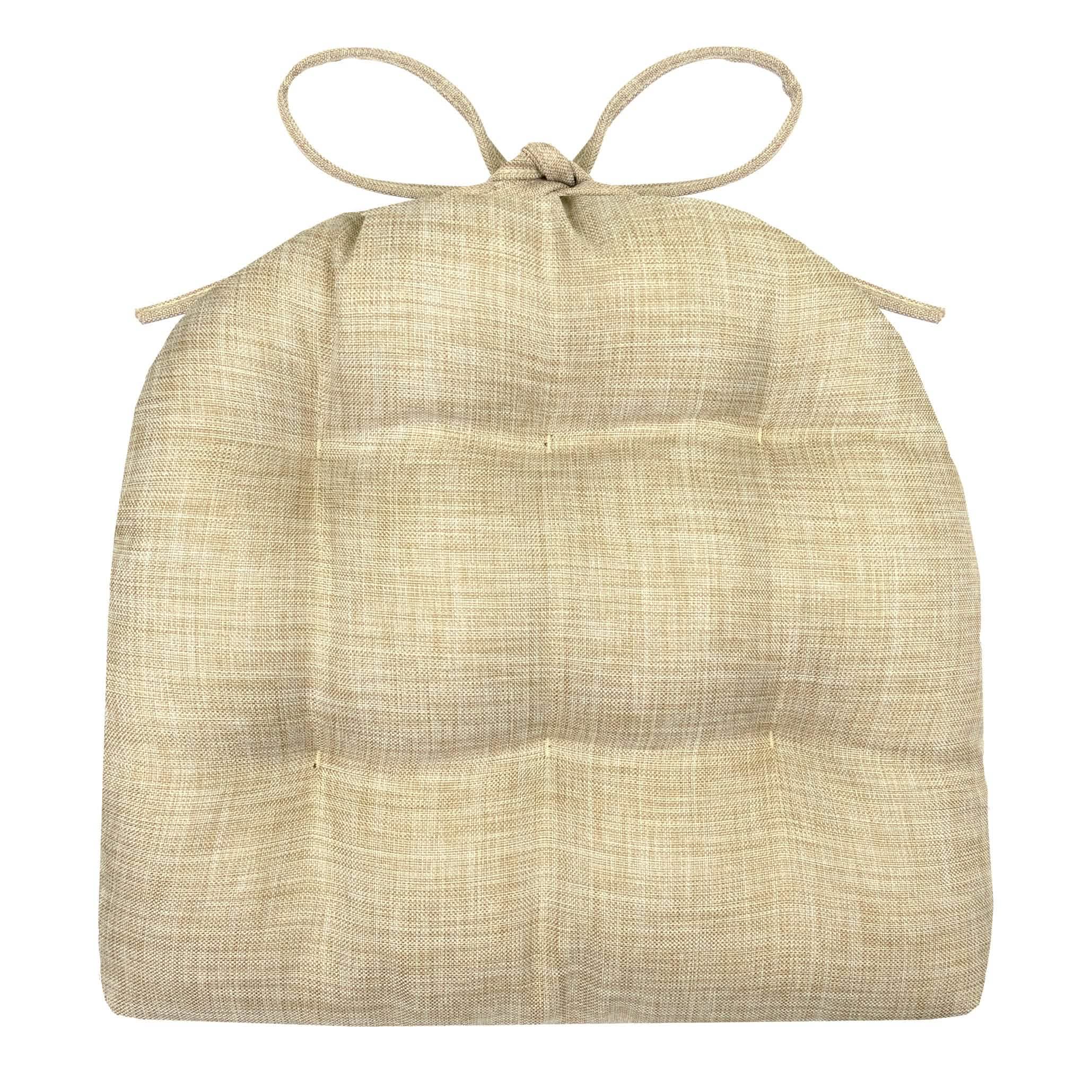 Hayden Beige Industrial Chair Cushion - Latex Foam Fill - Barnett Home Decor - Tan