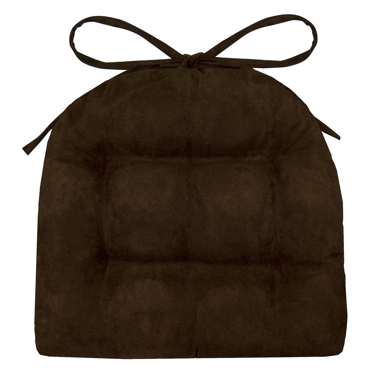 Micro-Suede Coffee Bean Brown Industrial Chair Cushion - Latex Foam Fill - Barnett Home Decor