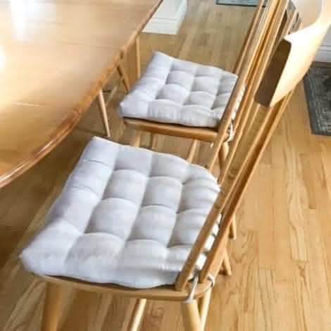 Soft Natural Kitchen Dining Char Cushion Pads
