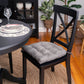 microfiber vegan suede dining room chair pad in formal dining room