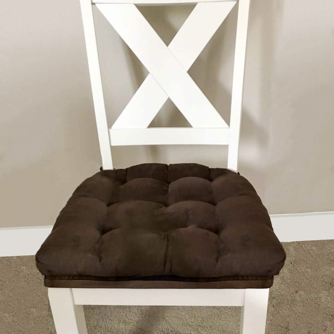 Soft Brown Kitchen Dining Char Cushion Pads