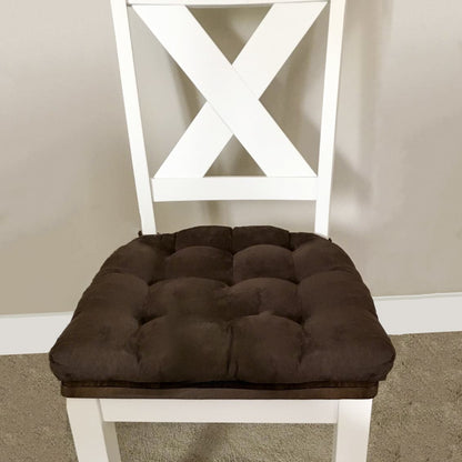 Soft Brown Kitchen Dining Char Cushion Pads