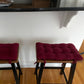 wine red saddle bar stool cushions