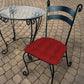 Rave Red Indoor/Outdoor Dining Chair Pads - Barnett Home Decor - Scarlet Red