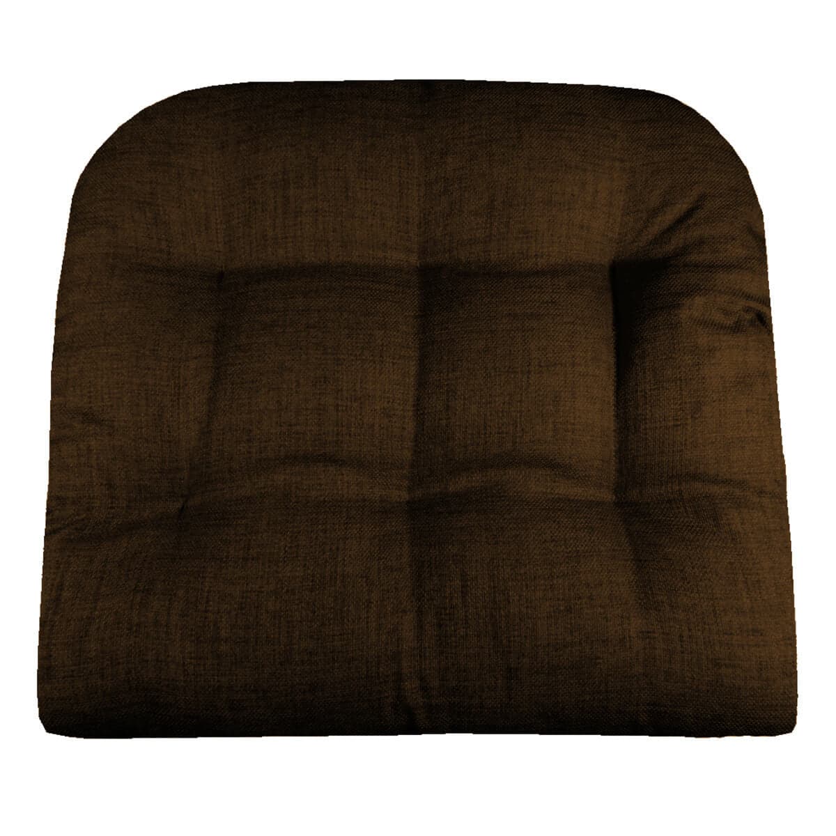 Rave Chocolate Brown Indoor/Outdoor Dining Chair Cushion - Barnett Home Decor -  Brown