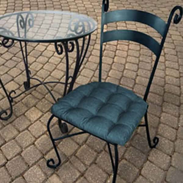 Rave Pacific Blue Indoor/Outdoor Dining Chair Cushions | Barnett Home Decor | Blue | Ocean Blue