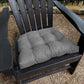 Rave Grey Patio Chair Cushions - Wicker Chair Cushions - Adirondack Chair Cushions
