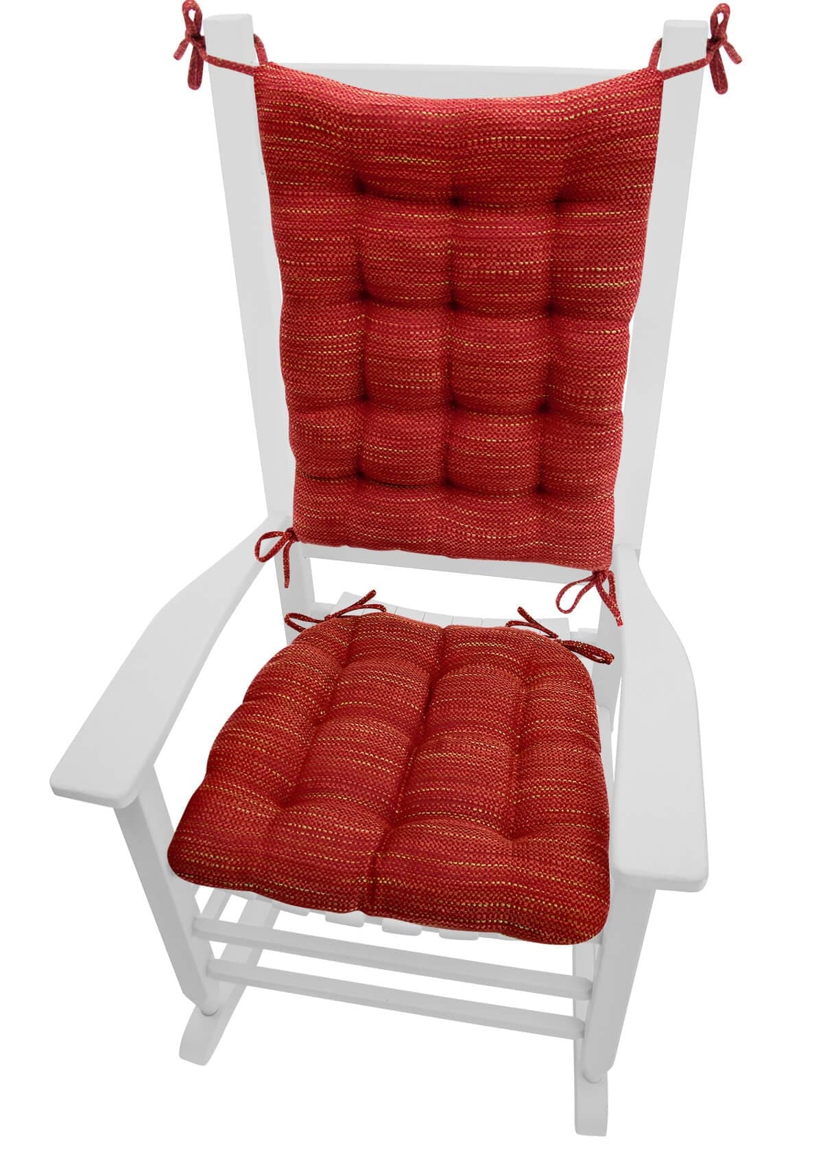 Brisbane Red Rocking Chair Cushions - Barnett Home Decor - Red