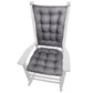 Rave Graphite Grey Indoor/Outdoor Rocking Chair Cushions - Barnett Home Decor - Gray
