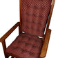 Tiffany Wine Red Brocade Rocking Chair Pads | Barnett Home Decor | Red