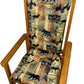Woodlands Brentwood Rocking Chair Cushions - Barnett Home Decor - Bronze, Beige, & Gold - Animals - Nature - Wildlife - Bears - Moose - Deer - Rustic - Hunting - Fishing - Cabin