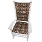 Woodlands Larston Bark Rocking Chair Cushions - Barnett Home Decor - Brown & Beige