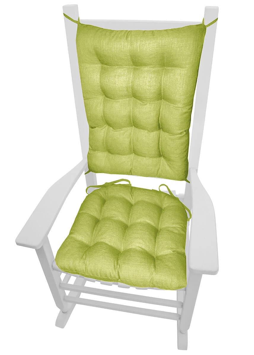 Rave Pear Green Indoor/Outdoor Rocking Chair Cushions - Barnett Home Decor - Green