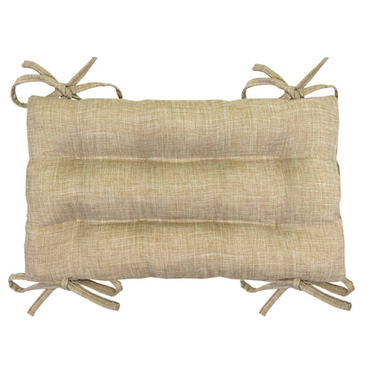 Hayden Beige Saddle Stool Cushions - Barnett Home Decor - Gaucho Stool - Satori Cushions