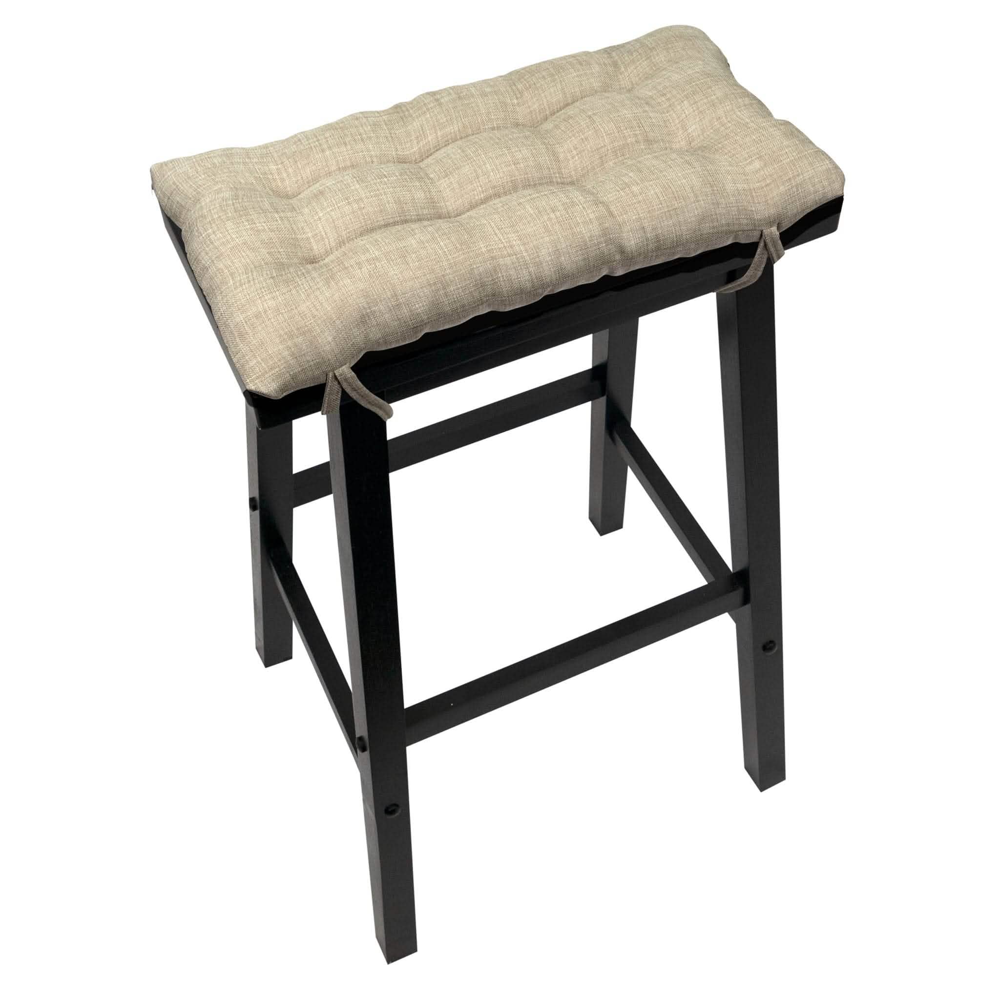 Hayden Beige Saddle Stool Cushions - Barnett Home Decor - Gaucho Stool - Satori Cushions