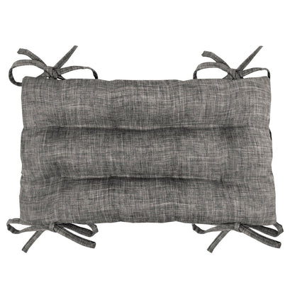 Hayden Grey Saddle Stool Cushions - Barnett Home Decor - Gaucho Stool - Satori Cushions